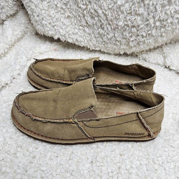 Brewshoes The Walter Tan Canvas Lightweight Slip-on Loafers‎ Mens sz 12 main image 5